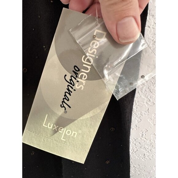 NWT Designers Originals WMN Luxelon Black Sleeveless Embroidered Tank Top Size M - Picture 5 of 8